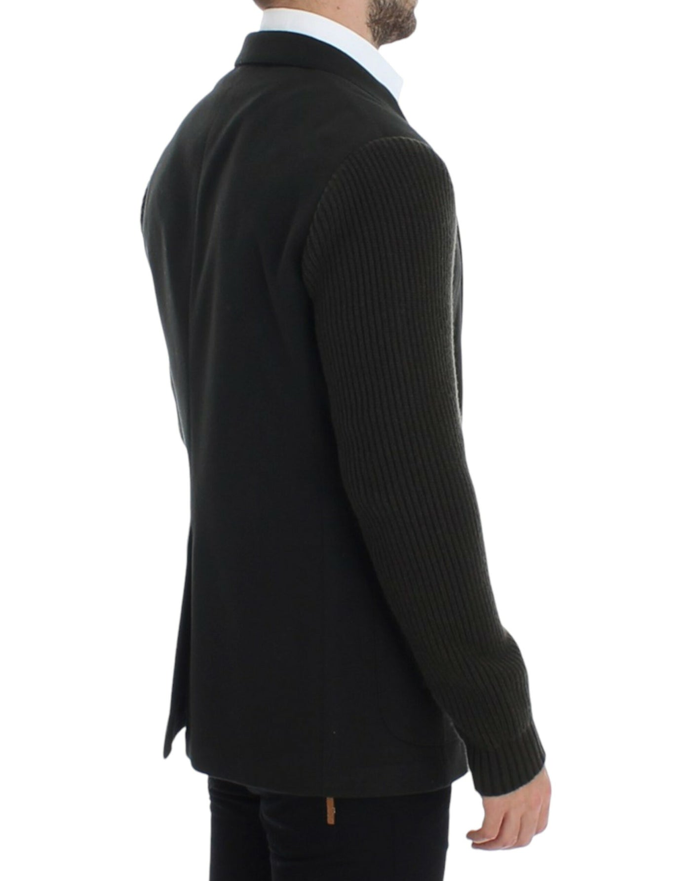 Blazer deux boutons en cachemire vert Dolce &amp; Gabbana