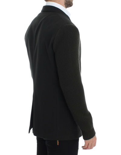 Blazer deux boutons en cachemire vert Dolce &amp; Gabbana