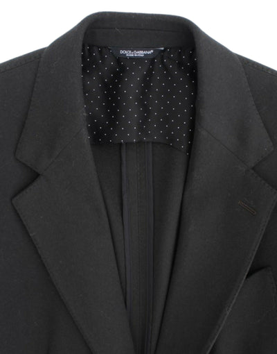 Blazer deux boutons en cachemire vert Dolce &amp; Gabbana