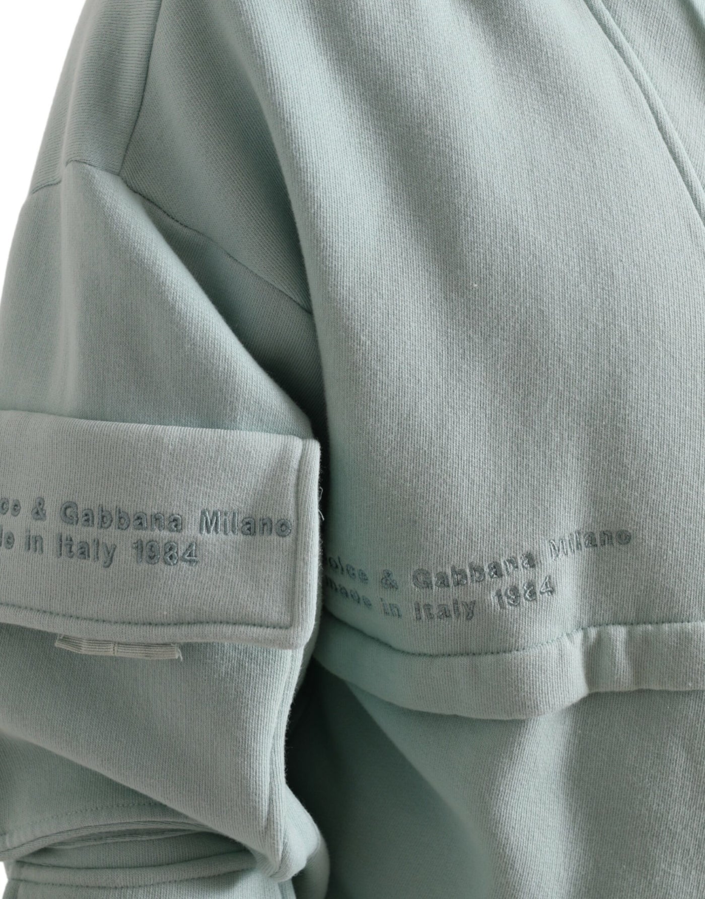 Dolce &amp; Gabbana Mintgroene Katoenen Trui met Zakken