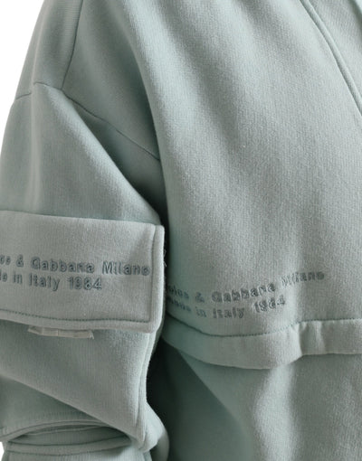 Dolce &amp; Gabbana Mintgroene Katoenen Trui met Zakken