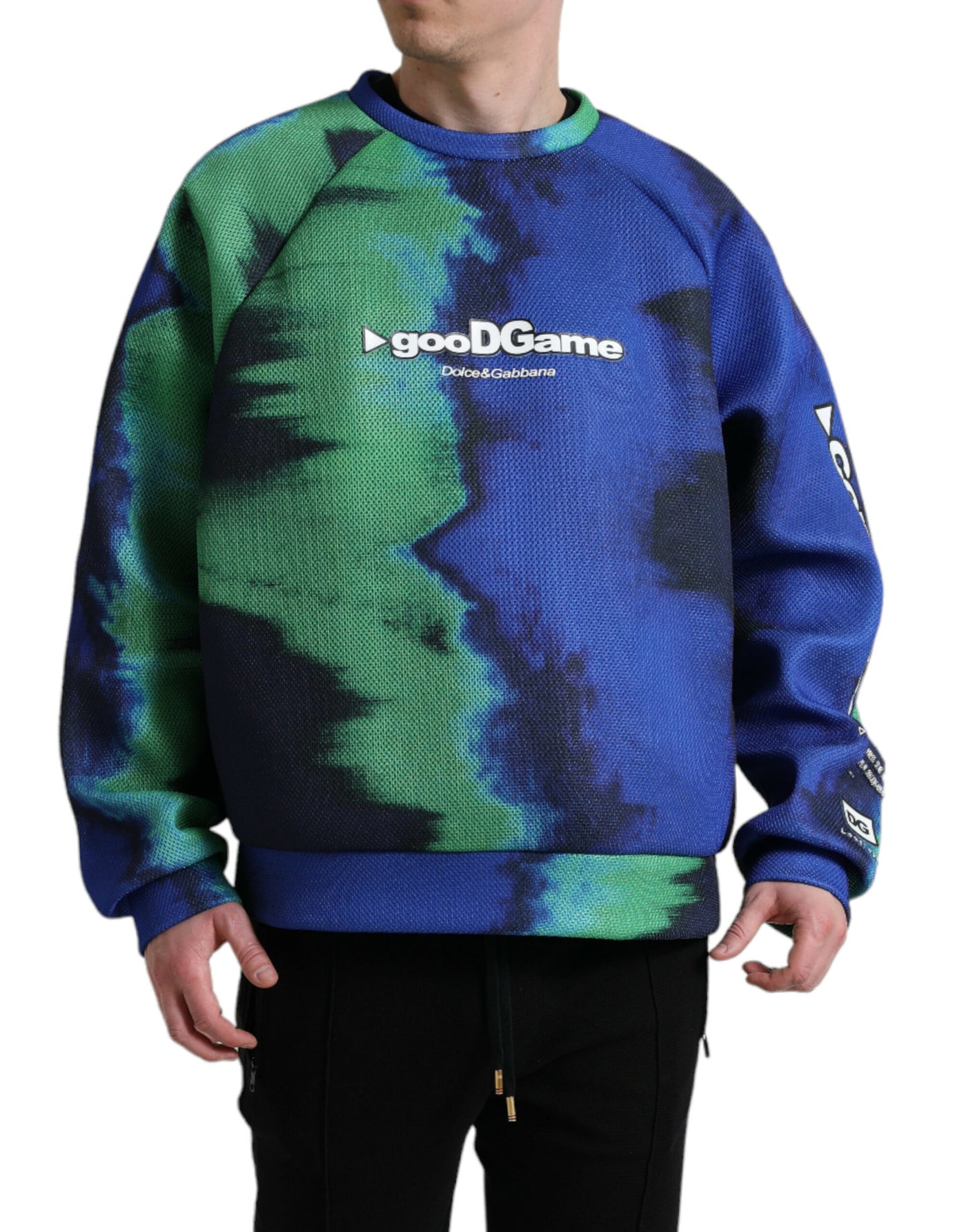 Pull ras du cou à logo multicolore Dolce &amp; Gabbana