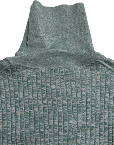Dolce &amp; Gabbana Groene Polyester Turtleneck Trui