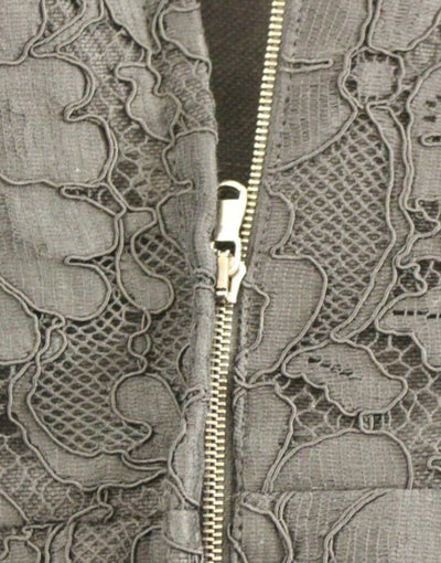 Robe de défilé Sicile en dentelle florale noire Dolce &amp; Gabbana