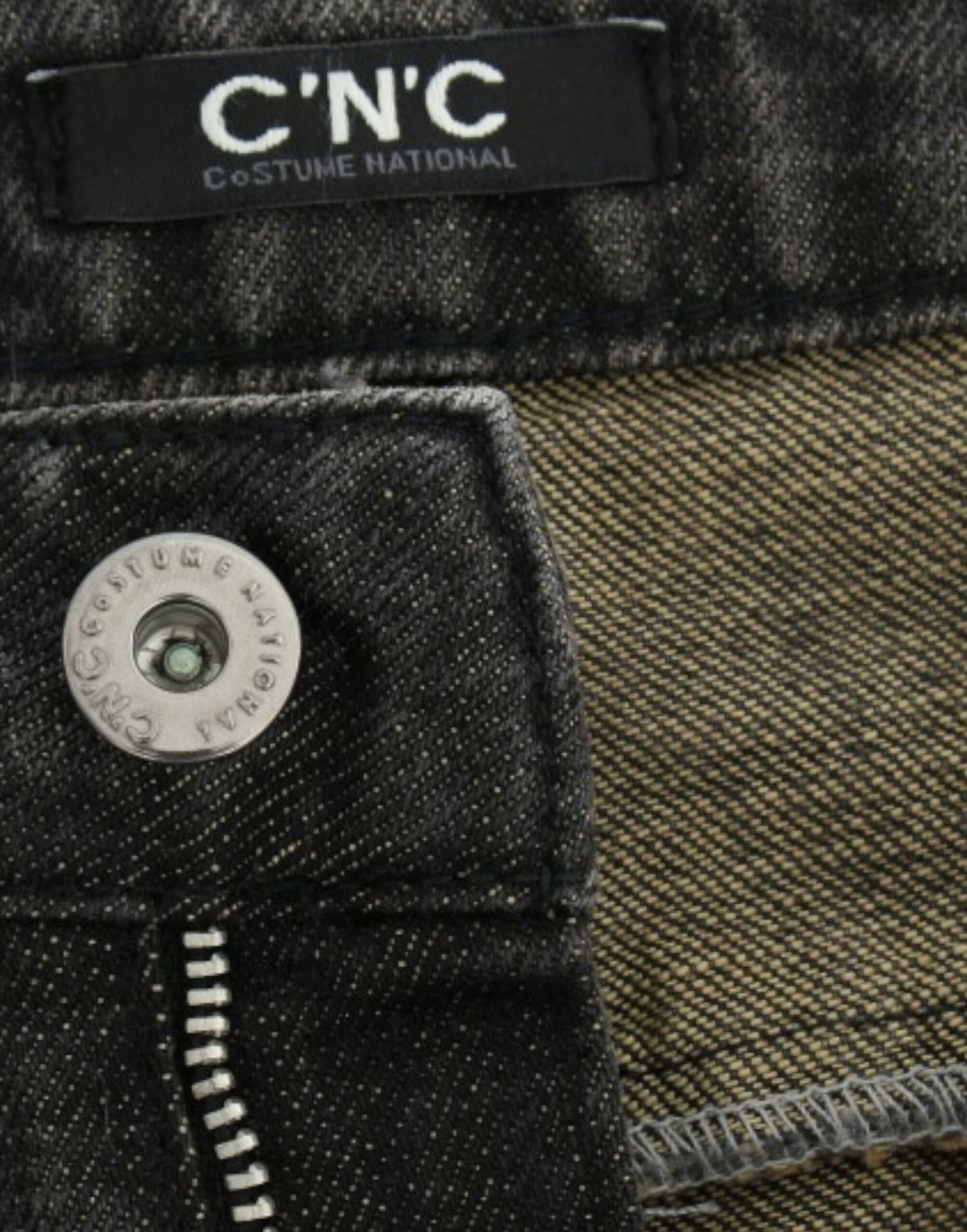 Costume National Grijze distressed jeans