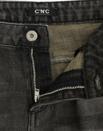Costume National Grijze distressed jeans