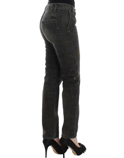 Costume National Grijze distressed jeans