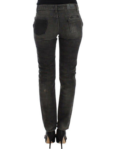 Costume National Grijze distressed jeans