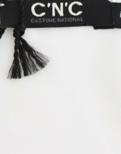 Kostuum Nationaal Wit motief print blouse