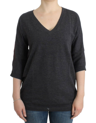 Pull gris à manches courtes Costume National