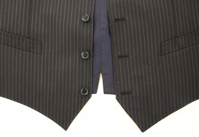 Dolce &amp; Gabbana Grijs Stretch Formeel Vest Gilet