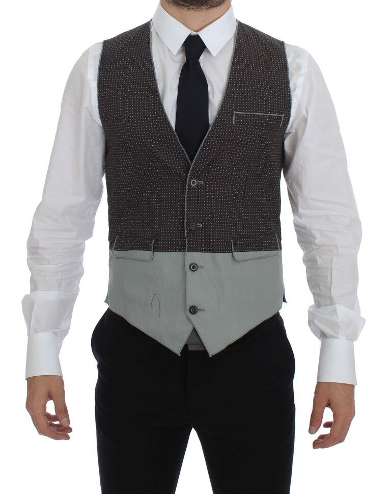 Dolce &amp; Gabbana grijs stippenjurkvestgilet Weste