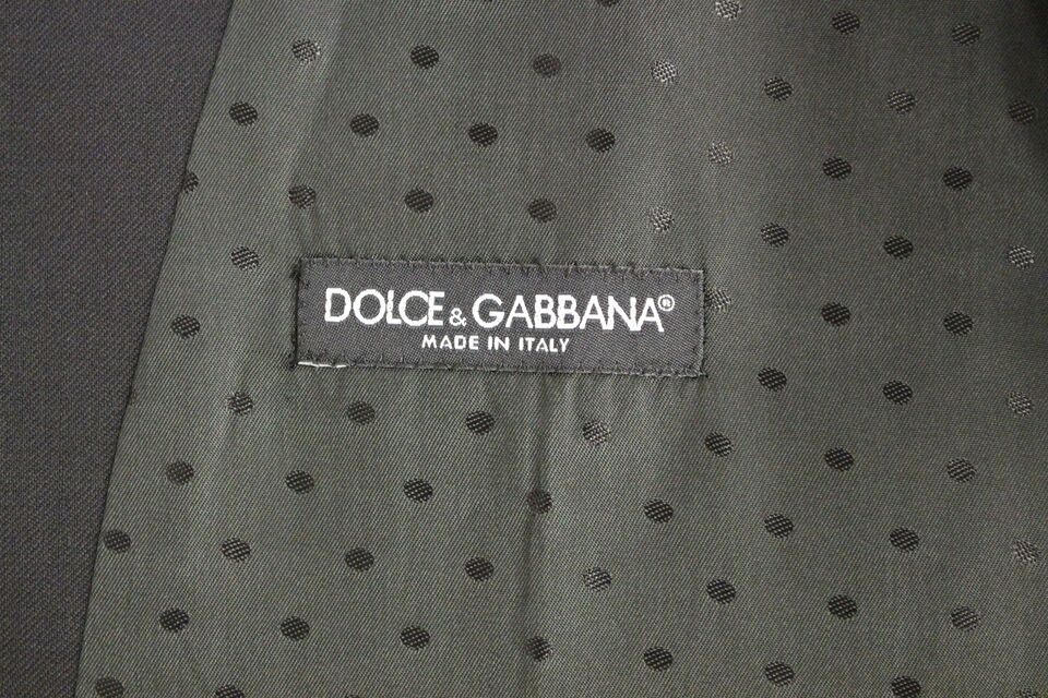 Gilet de soirée en laine noire Dolce &amp; Gabbana