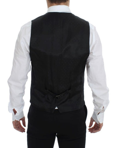 Gilet de soirée en laine noire Dolce &amp; Gabbana