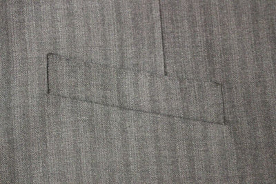 Gilet simple boutonnage en laine à rayures grises Dolce &amp; Gabbana