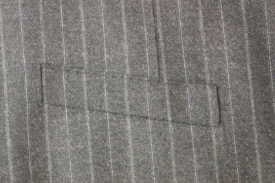 Dolce & Gabbana Gray Striped Wool Logo Vest Gilet Weste