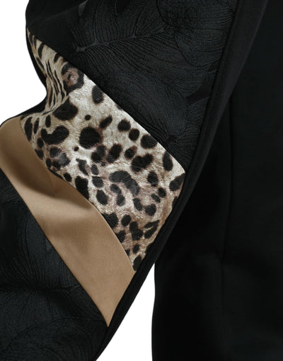 Dolce &amp; Gabbana Zwarte Katoenen Slim Stretch Joggingbroek
