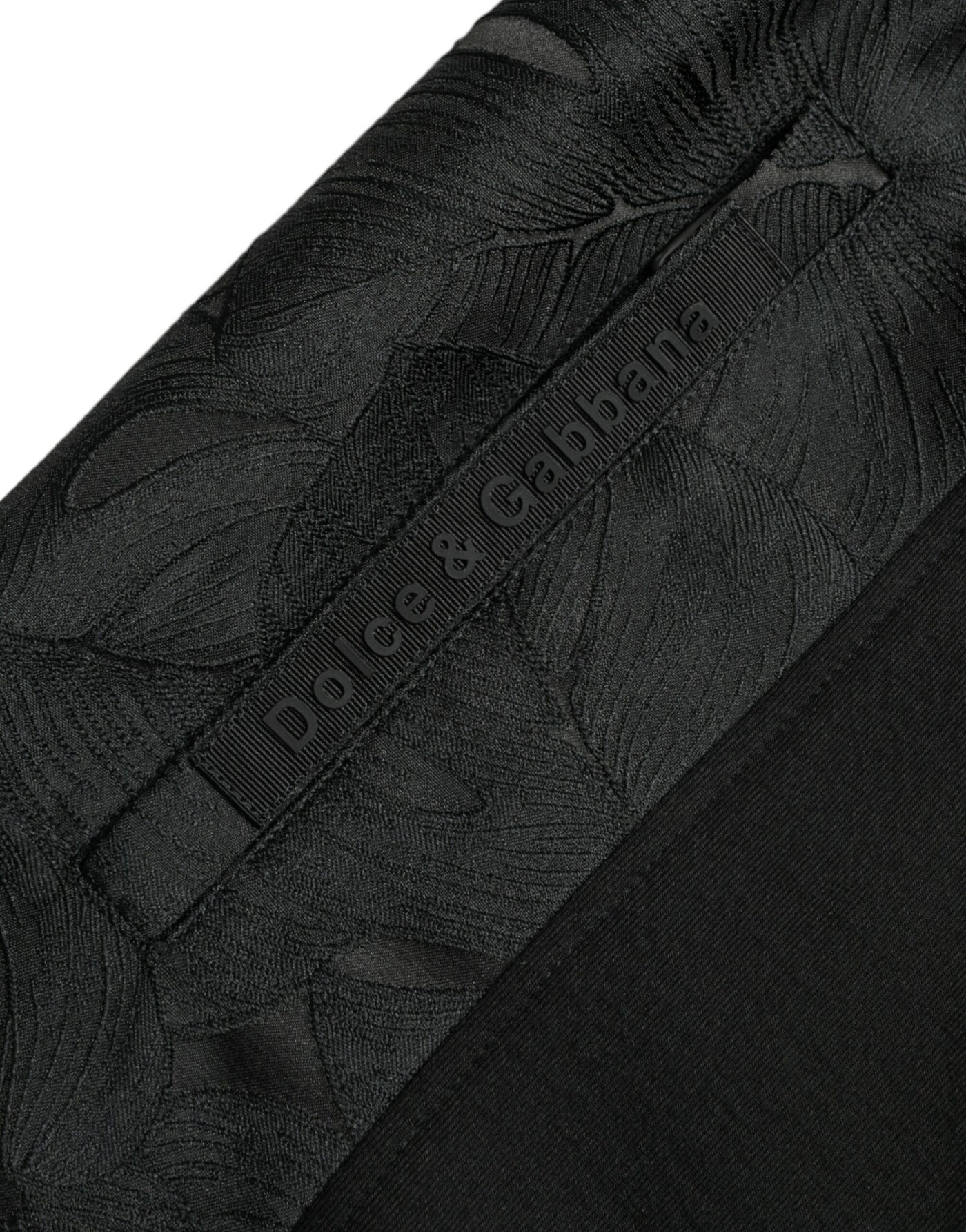 Dolce &amp; Gabbana Zwarte Katoenen Slim Stretch Joggingbroek