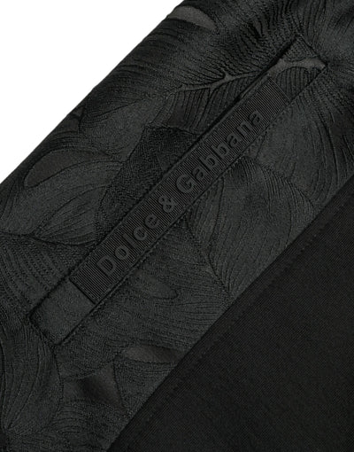 Dolce &amp; Gabbana Zwarte Katoenen Slim Stretch Joggingbroek
