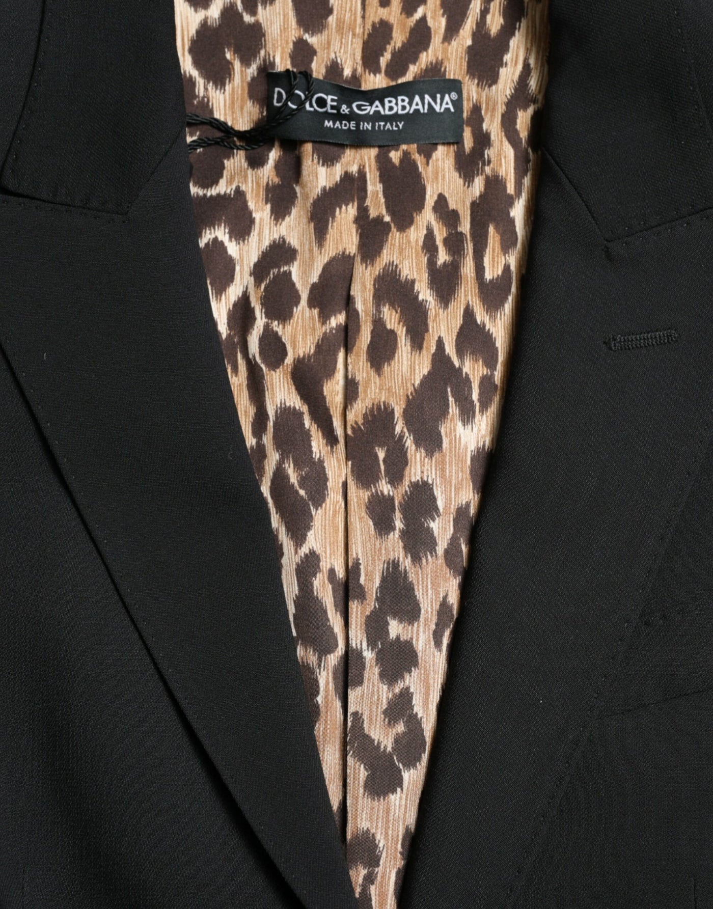 Dolce &amp; Gabbana - Veste blazer simple boutonnage en laine noire