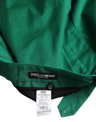 Bermuda homme en coton stretch vert foncé Dolce &amp; Gabbana