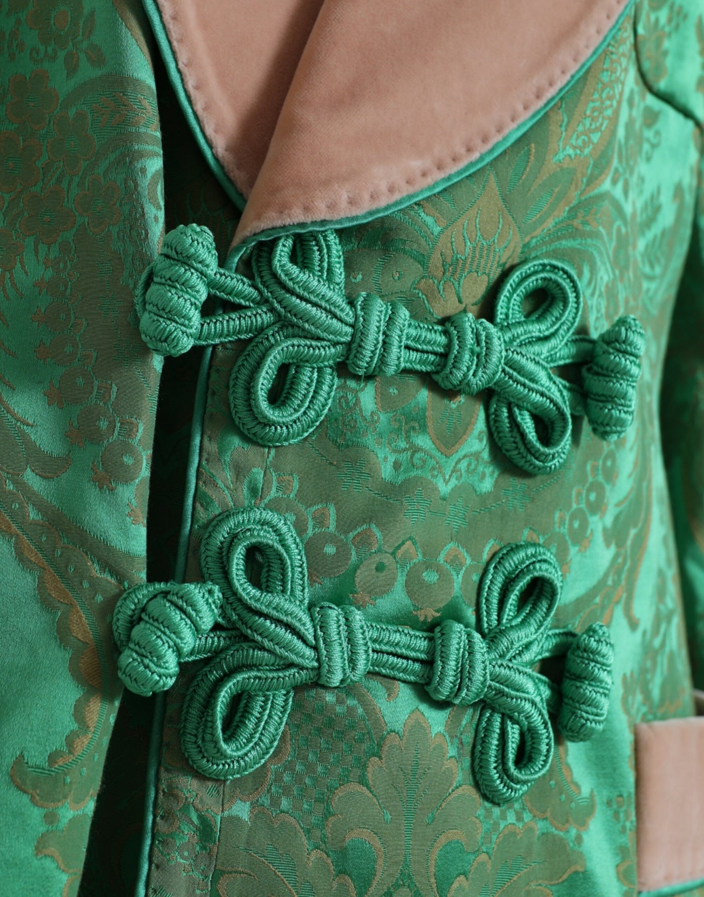 Dolce &amp; Gabbana Manteau croisé à fleurs vertes
