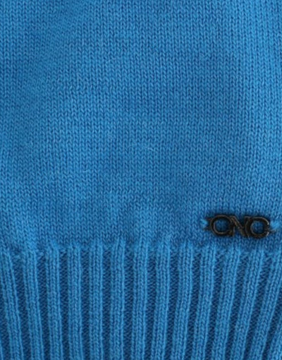 Pull à col rond bleu Costume National