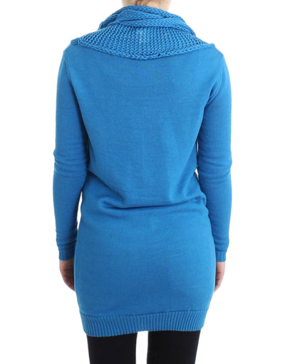 Pull à col rond bleu Costume National