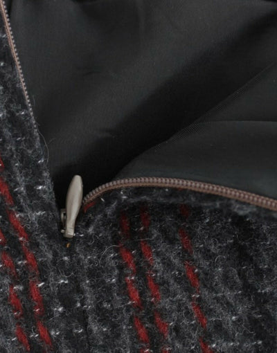 Costume National Gray wool mini skirt