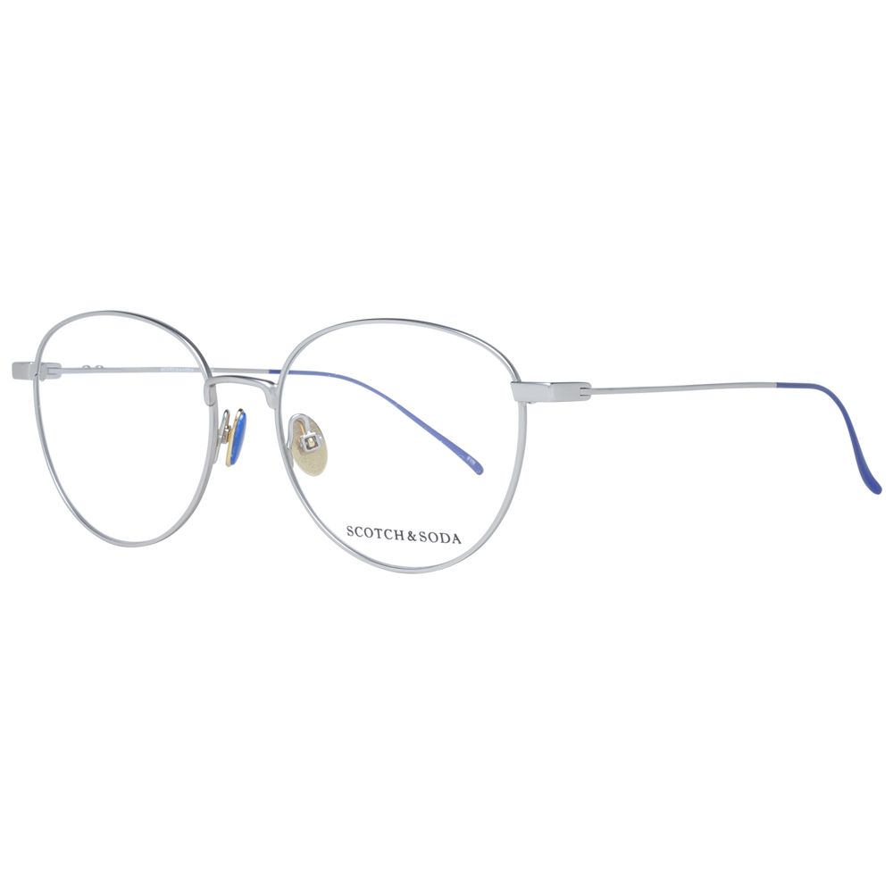 Monture de lunettes pour femme Scotch &amp; Soda, couleur argent.