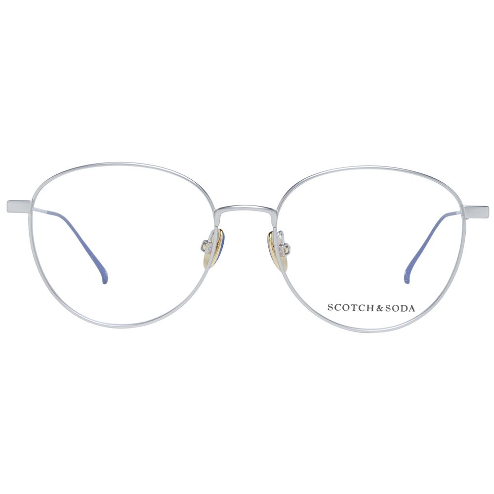 Monture de lunettes pour femme Scotch &amp; Soda, couleur argent.