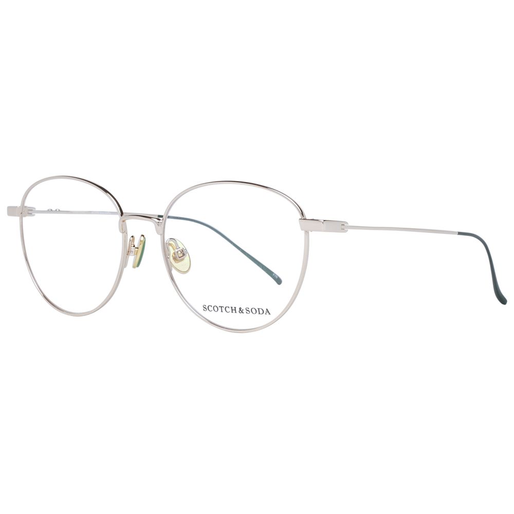 Monture de lunettes pour femme Scotch &amp; Soda, couleur or.