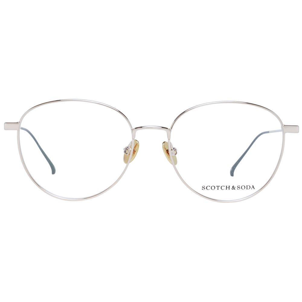 Monture de lunettes pour femme Scotch &amp; Soda, couleur or.