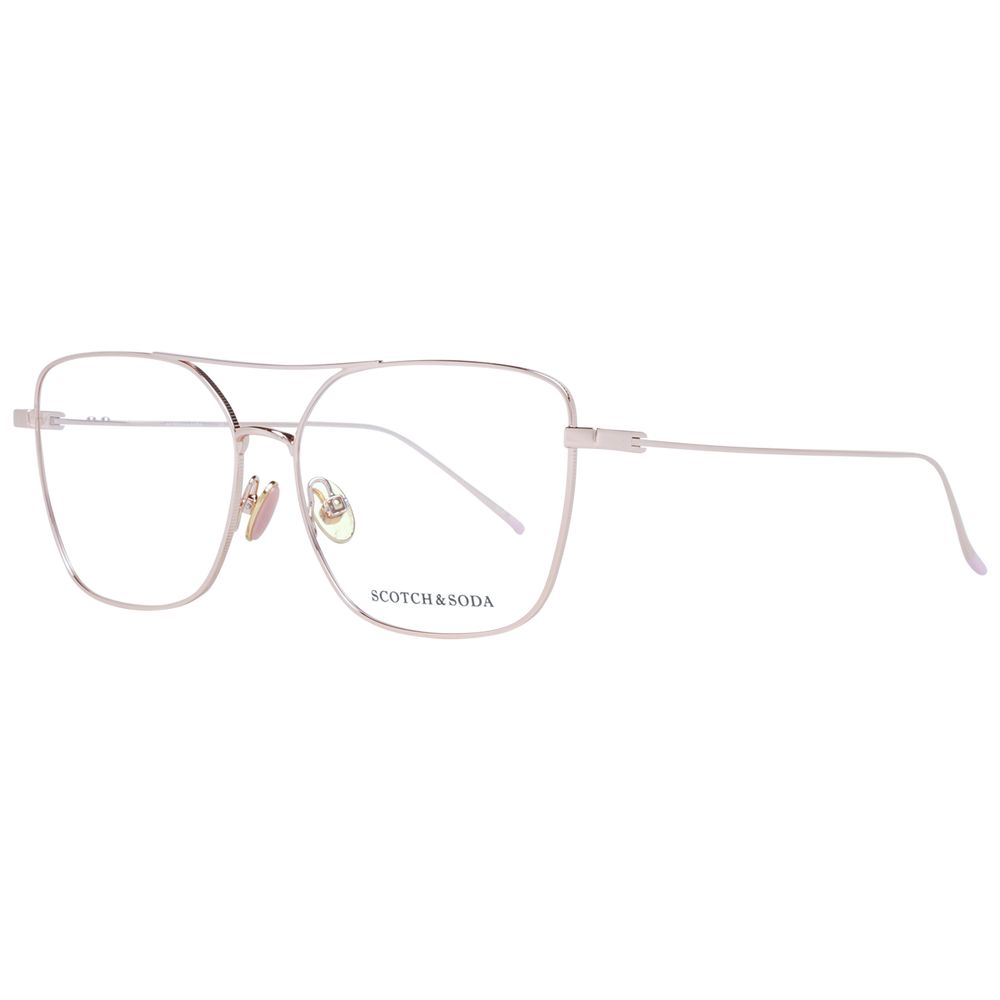 Monture de lunettes pour femme Scotch &amp; Soda, couleur or.