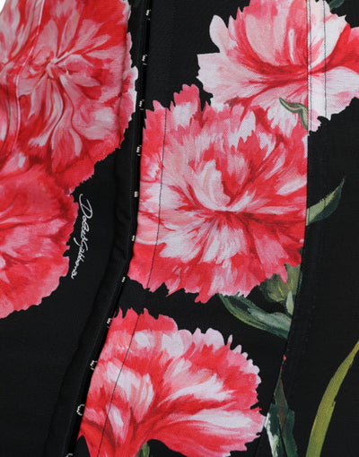 Jupe crayon noire à œillets Dolce &amp; Gabbana, longueur genou