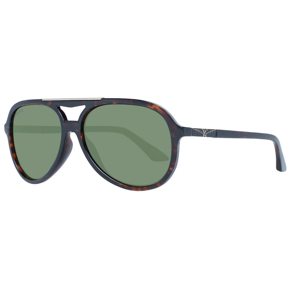 Lunettes de soleil Longines marron pour homme
