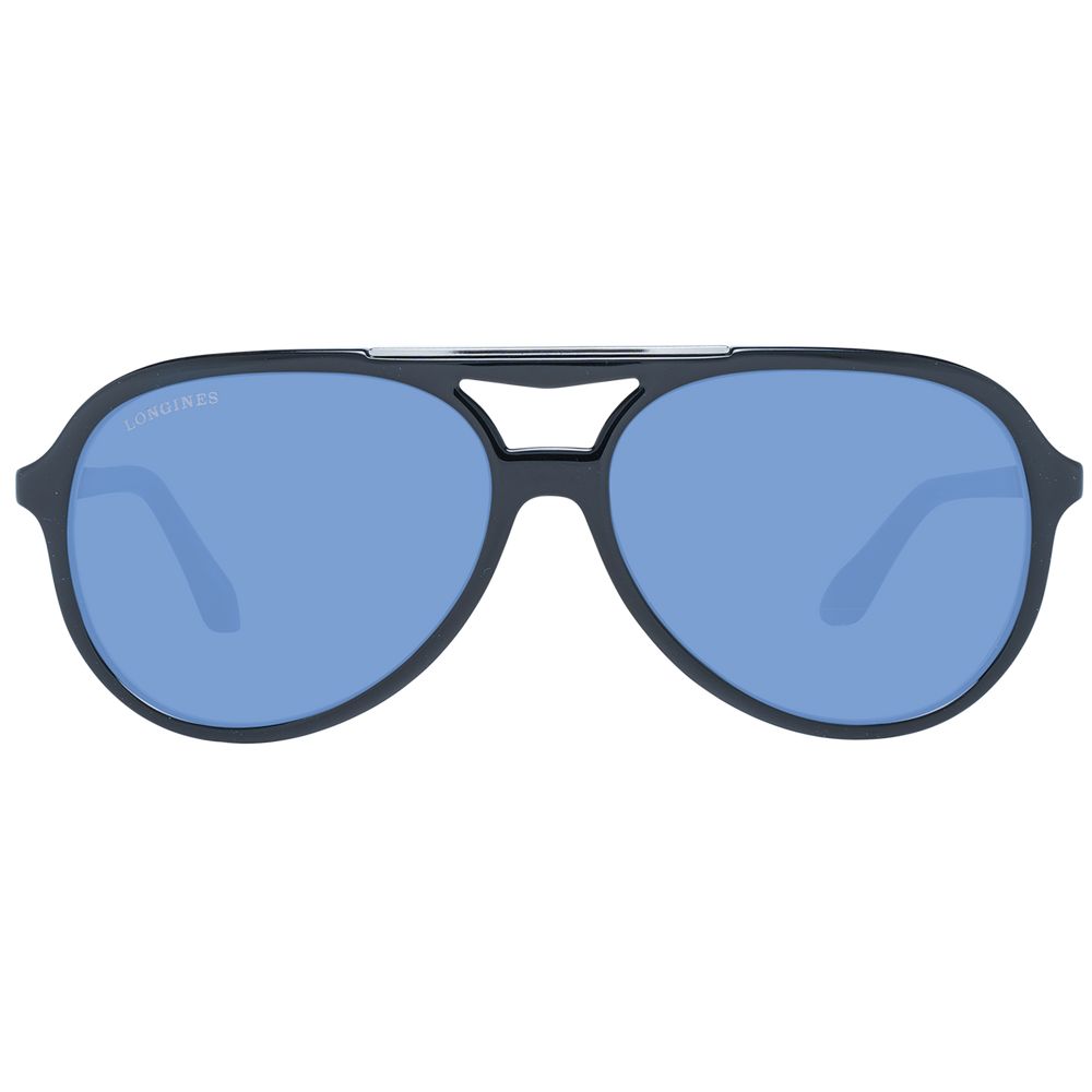 Lunettes de soleil Longines noires pour homme