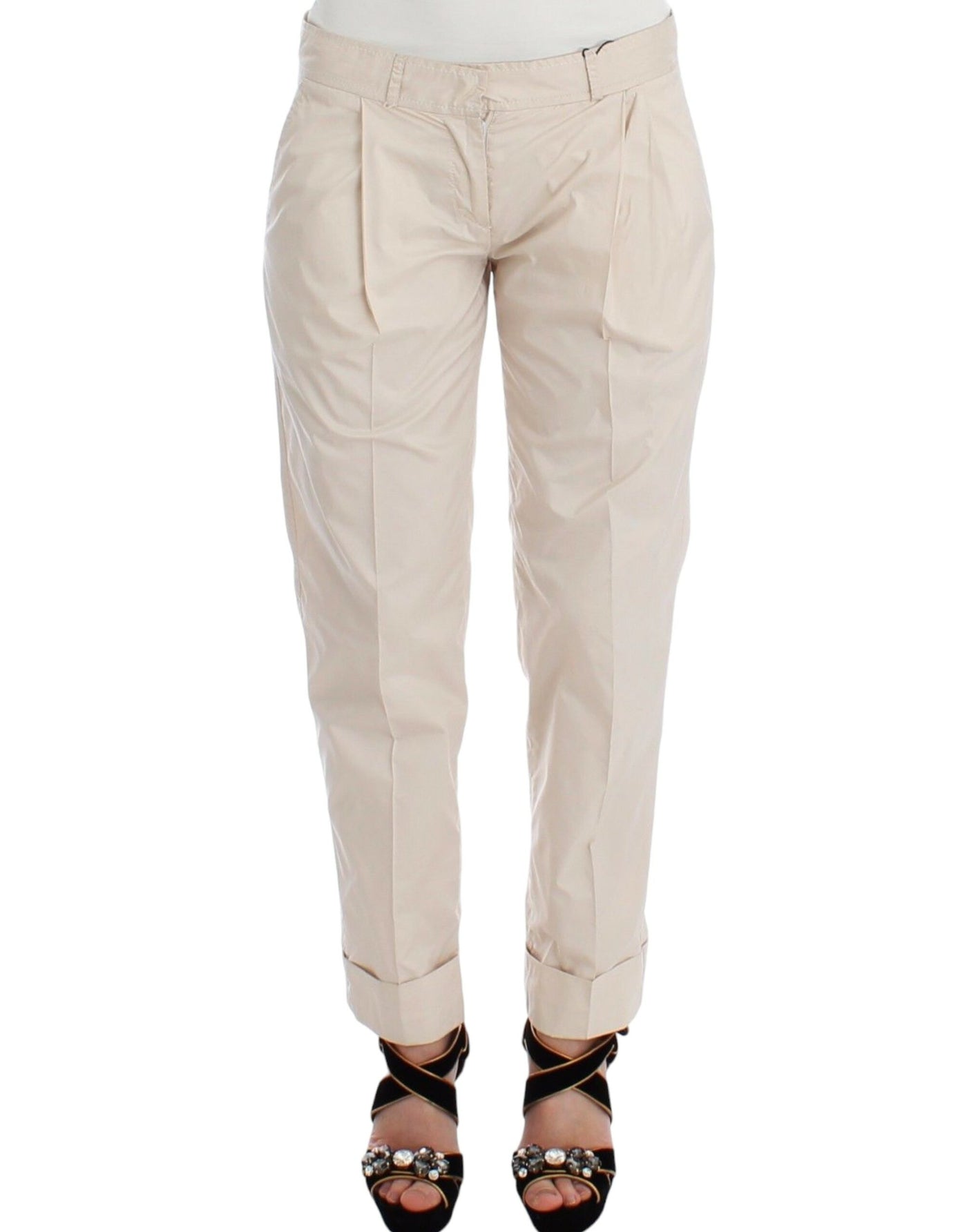 Ermanno Scervino Pantalon chino beige Pantalon habillé décontracté Kakis