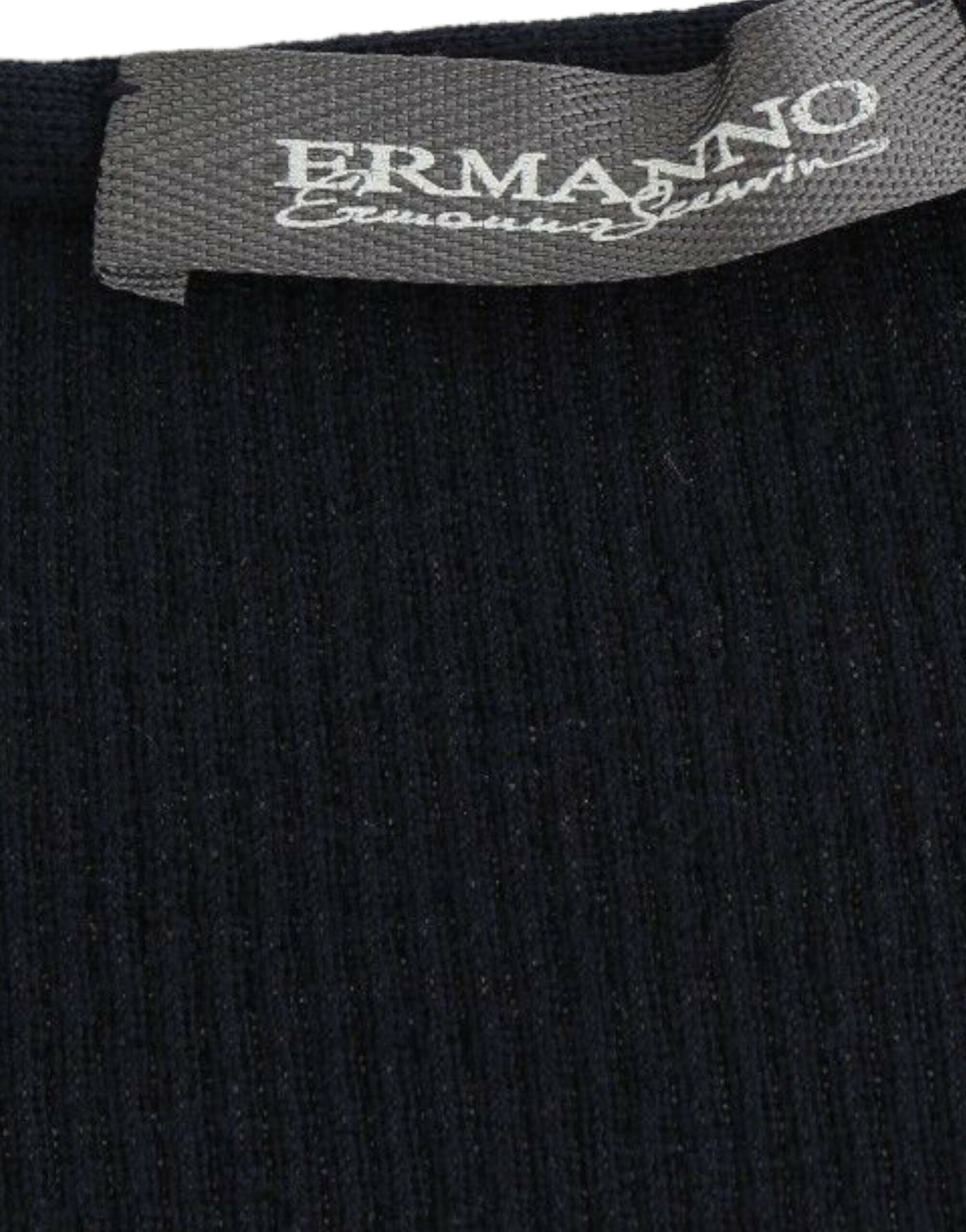 Ermanno Scervino Blauwe Gebreide Wollen Stretch Trui Top