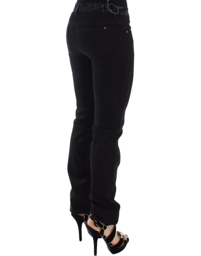 Ermanno Scervino Zwarte Slim Jeans Denim Broek Skinny Stretch