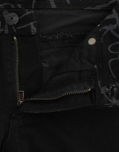 Ermanno Scervino Zwarte Slim Jeans Denim Broek Skinny Stretch
