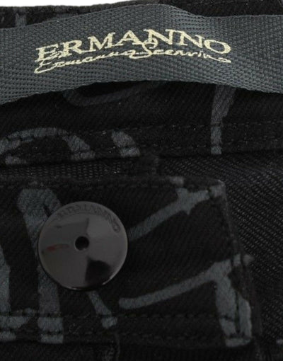 Ermanno Scervino Zwarte Slim Jeans Denim Broek Skinny Stretch