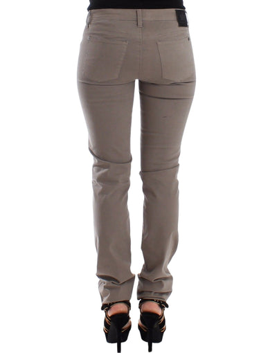 Ermanno Scervino Taupe Beige Slim Jeans Denim Broek Skinny
