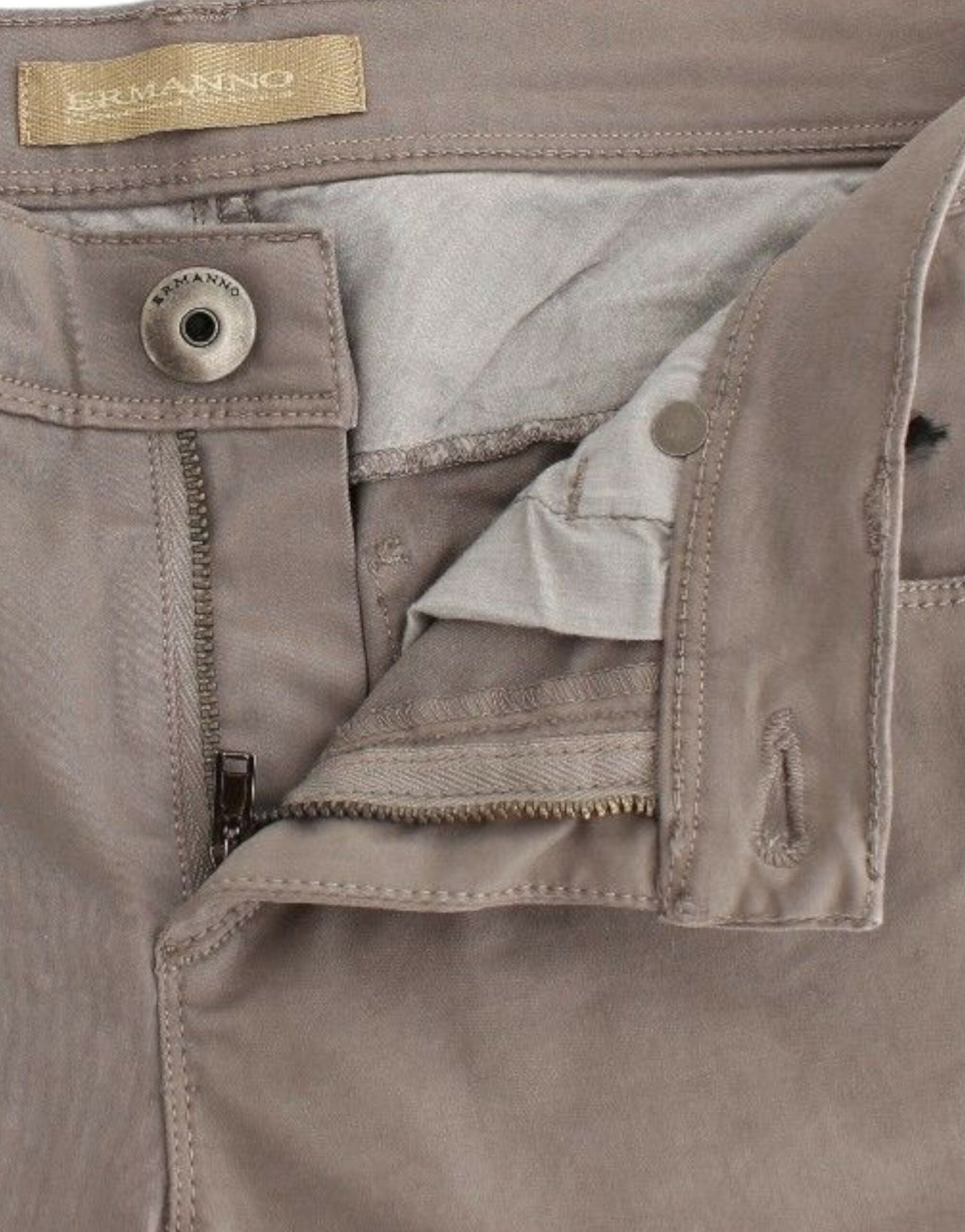 Ermanno Scervino Taupe Beige Slim Jeans Denim Broek Skinny