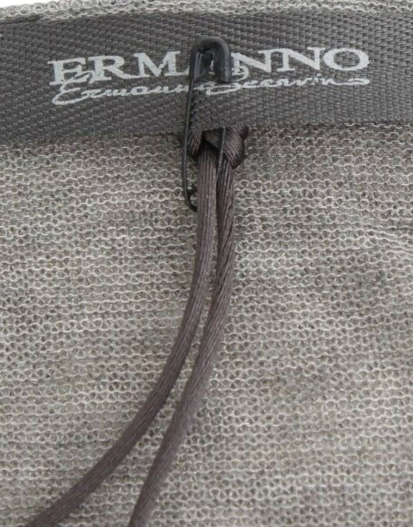 Pull à manches longues extensible en laine mélangée grise Ermanno Scervino