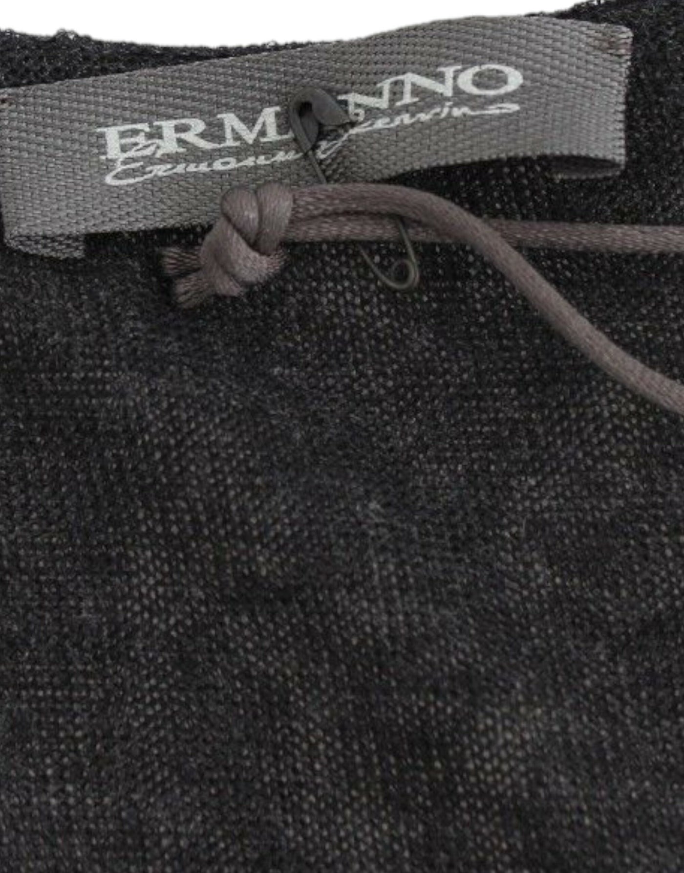 Ermanno Scervino Zwarte Trui met Lange Mouwen en Stretch van Wolmix
