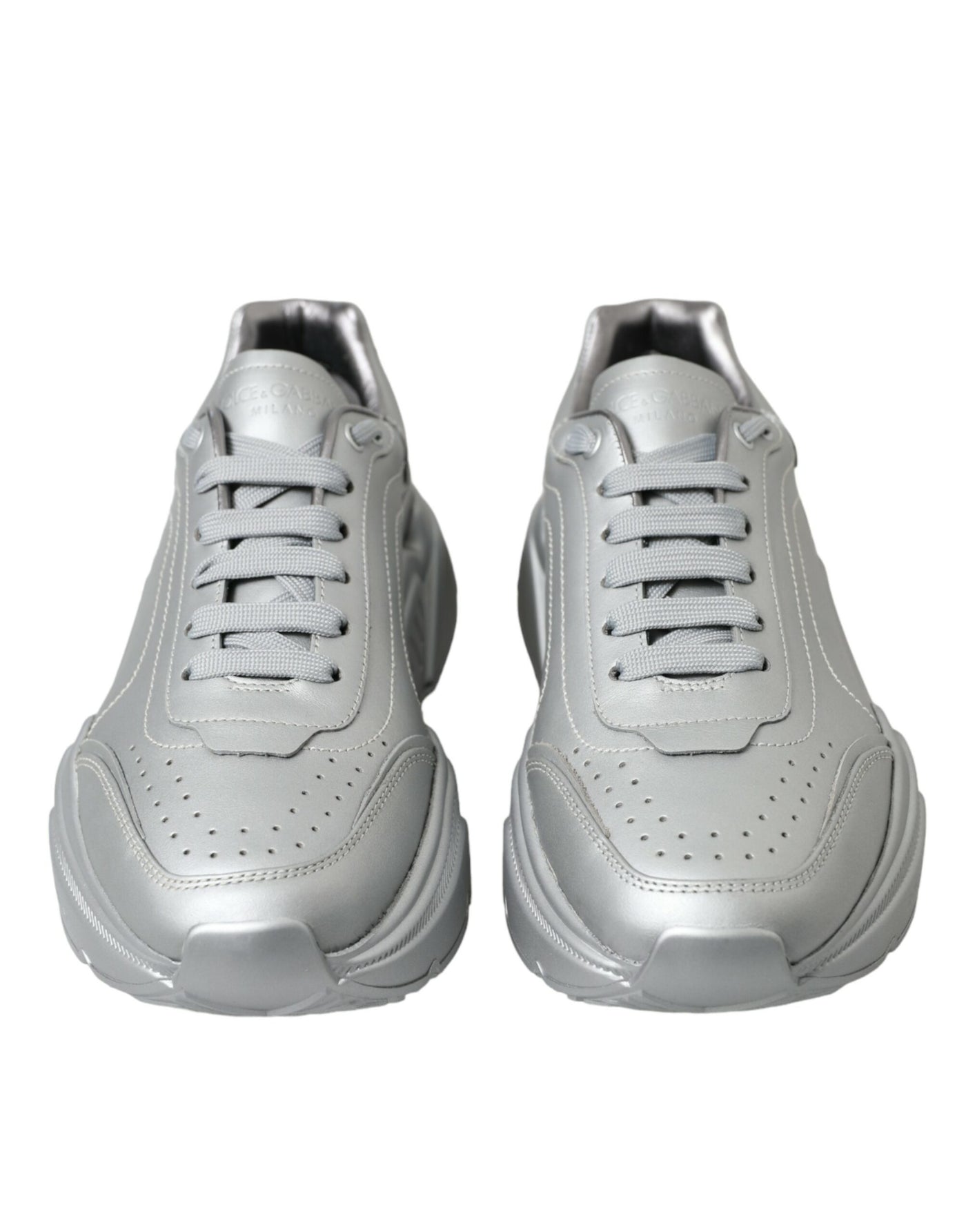 Dolce &amp; Gabbana Silver DAYMASTER leren heren casual sneakers