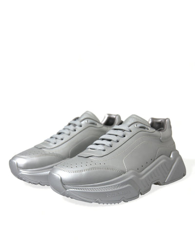 Dolce &amp; Gabbana Silver DAYMASTER leren heren casual sneakers