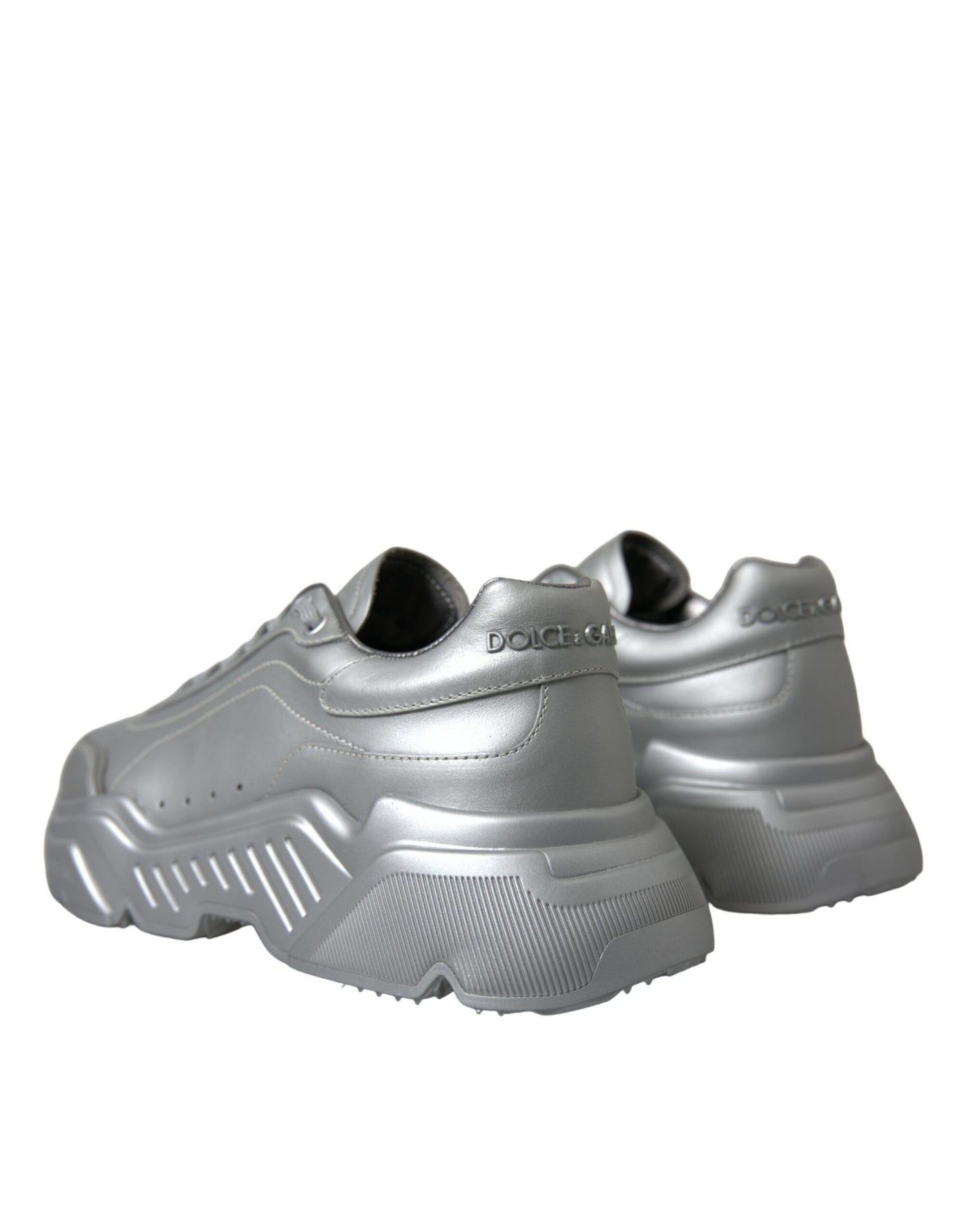 Dolce &amp; Gabbana Silver DAYMASTER leren heren casual sneakers