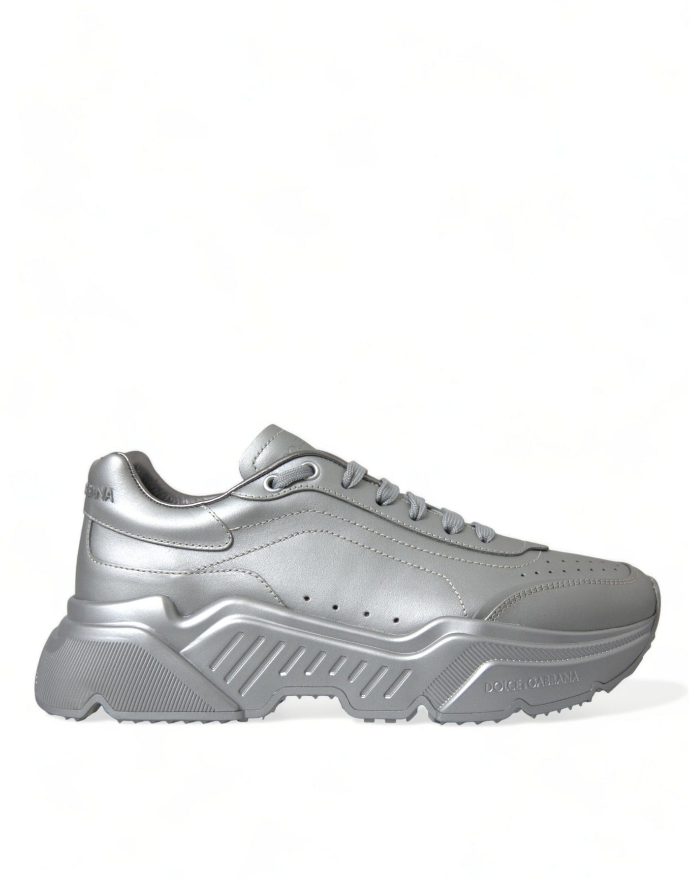 Dolce &amp; Gabbana Silver DAYMASTER leren heren casual sneakers